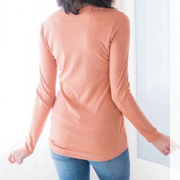 Reb. In J Orange Long Sleeved Blouse - Picture 3 of 5